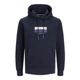 Jack & Jones Kapüşon Yaka Lacivert Erkek Sweatshırt 12242197_JORDALSTON BRANDING SWEAT, M, 5003052070