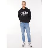 Jack & Jones Kapüşon Yaka Siyah Erkek Sweatshırt 12261178_JORBIG SWEAT HOOD EXC
