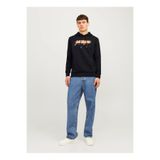 Jack & Jones Kapüşon Yaka Siyah Erkek Sweatshırt JJTILEY SWEAT HOOD LN