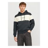 Jack & Jones Kapüşon Yaka Yeşil Erkek Sweatshırt JORVESTERBRO BLOCK SWEAT HOOD STYD