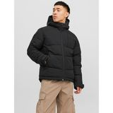 Jack & Jones Kapüşonlu Dark Black Erkek Mont 12214648 - 2XL