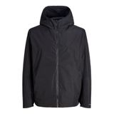 Jack & Jones Kapüşonlu Erkek Ceket, Siyah, M Beden