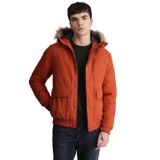 JACK & JONES Kapüşonlu Mont, 2XL, 12236822, Tarçın, Erkek
