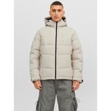 Jack & Jones Kapüşonlu Off White Erkek Mont 12214648 - Beyaz Sedef