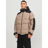 Jack & Jones Kapüşonlu Puffer Vizon Erkek Mont 12239001