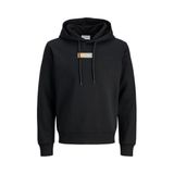 JACK & JONES Kapüşonlu Sweatshirt JJPAN SWEAT HOOD, XXL, 12278618, Siyah, erkek