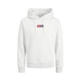JACK & JONES Kapüşonlu Sweatshirt JJPAN SWEAT HOOD, XXL, 12278618, White Melange, erkek