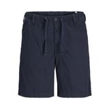 Jack & Jones Keten Karışımlı Şort - Jaiden, S, 12274968, Dark Navy, Erkek