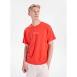 Jack & Jones Kırmızı Erkek Regular Fit Logo Baskılı T-Shirt 12307760 Jortook Tee Crw Neck BSS26