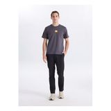 Jack & Jones Koyu Regular Fit Logo Baskılı T-Shirt, XL, 5003350734, Gri, Erkek