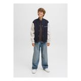 Jack & Jones Lacivert Erkek Çocuk Ceket, Baskılı, Normal Kalıp, 16 Yaş