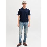 Jack & Jones Lacivert Erkek Normal Fit Kazak 12292034 Jprblurıley Knıt Polo Sn - 2XL