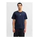 Jack & Jones Lacivert Erkek Tişört Bisiklet Yaka Günlük Basic 12268415
