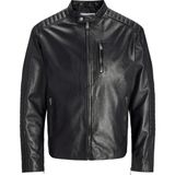 Jack & Jones Lıam Lamb Leather i Deri Erkek Ceket 12269629 - Siyah