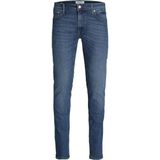 Jack & Jones Liam Sq 223 Erkek Jean Desenli Dar Paça Kesim ile Günlük Şıklık ve Rahatlık - Mavi - 27 - 32