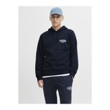 Jack & Jones Makoto Kapüşonlu Sweatshirt, XL, 12278606, Lacivert, erkek