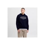 JACK & JONES Makoto Kapüşonlu Sweatshirt, XL, 12278606, Sky Captain, erkek