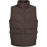 Jack & Jones Mat Yüzey Dolgulu Yelek Vesterbro - Kahverengi