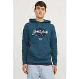 Jack & Jones Mavi Erkek Sweatshirt JJTILEY SWEAT HOOD LN