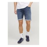 Jack & Jones Normal Bel Normal Açık Mavi Erkek Çocuk Denim Şort JJIRICK JJICON SHORTS GE 341 I.K JN