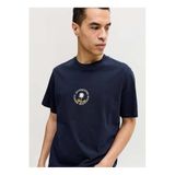 Jack & Jones Normal Logo Baskılı T-Shirt JORHYERES MINIMAL TEE NECK, L, 5003339319, Lacivert, Erkek