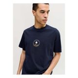 Jack & Jones Normal Logo Baskılı T-Shirt JORHYERES MINIMAL TEE NECK, M, 5003339319, Lacivert, Erkek