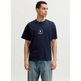 Jack & Jones Normal Logo Baskılı T-Shirt JORHYERES MINIMAL TEE NECK, XL, 5003339319, Lacivert, Erkek