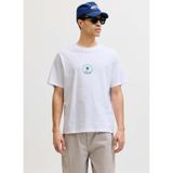 Jack & Jones Normal Palmiye T-Shirt, 2XL, 5003339316, Beyaz, Erkek
