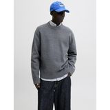 Jack Jones Norrebro Bisiklet Yaka Loose Fit Erkek Kazak 12282728 - Gri - M