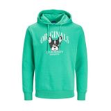 JACK & JONES ORIGINALS Erkek JORBEWARE SWEAT HOOD FST Sweatshirt, Yeşil, XXL