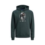 Jack & Jones Originals Joropus Sweat Hood TG Koyu Yeşil Erkek Sweatshirt