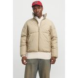 Jack & Jones Originals Jorvesterbro Dik Yaka Kapitoneli Şişme Mont Erkek Mont 12267055 - Taş