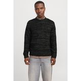 Jack & Jones Originals Jorwinter Relaxed Fit Bisiklet Yaka Kırçıllı Kazak Erkek Kazak 12277985 - XL - Siyah