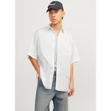 Jack & Jones Oversize Beyaz Erkek Gömlek Jorbıll Poplın Oversızed Shırt Ss