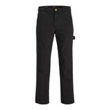 Jack & Jones Pants Studio Erkek Jpstkane Jjwashed Carpenter Dek LN Siyah Erkek Pantolon