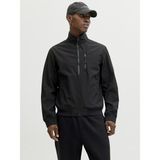 Jack & Jones Parker Softshell Bomber Erkek Ceket 12288875 Uzun Kollu Siyah Polyester 2XL Açık Hava Kullanımı