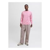 Jack & Jones Pembe Erkek Regular Fit Logo Baskılı Sweatshirt 12278791 JJESOHO SWEAT CREW NECK