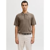 Jack & Jones Polo Yaka Kazak, S, 5003339065, Kahve, Erkek