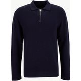 Jack & Jones Polo Yaka Rahat Lacivert Erkek Kazak 12281743_JPRBLAMILANO Stıtch Knıt Z - 2XL