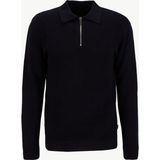 Jack & Jones Polo Yaka Rahat Siyah Erkek Kazak 12281743_JPRBLAMILANO Stıtch Knıt Z
