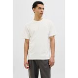 Jack & Jones Premium Jprblualves Pamuklu Regular Fit Bisiklet Yaka T Shirt Erkek T Shirt 12276801 - Krem
