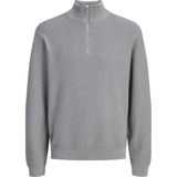 Jack & Jones Premium Regular Fit Yarım Femruarlı Dik Yaka Kazak Erkek Kazak 12301708 - Gri