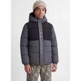 Jack & Jones Puffer Mont, 10 Yaş, Gri - 14 Yaş