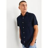 Jack & Jones Rahat Mavi Erkek Gömlek Jortampa Dobby Shırt Ss - 2XL