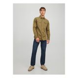 Jack & Jones Rahat Yeşil Erkek Denim Gömlek 12138115_JJESHERIDAN SHIRT L/S NOOS