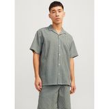 Jack & Jones Rahat Yeşil Erkek Gömlek Joreaster Palma Seersucker Shırt Ss