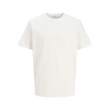 JACK & JONES Rddthor Tee S/S Crew Neck Sn Beyaz T-Shirt, L, 12281102, Cloud Dancer, Erkek