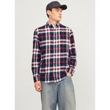 Jack & Jones Regular Fit Lacivert Erkek Gömlek 12235982_JJECLASSIC Autumn Check Sh - XL