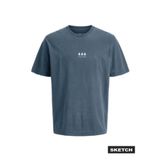 Jack & Jones Regular Fit Logo Baskılı T-Shirt, 2XL, 5003350752, Lacivert, Erkek