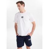 Jack & Jones Regular Fit Logo Baskılı T-Shirt Beyaz, L, 5003350743, Ekru, Erkek